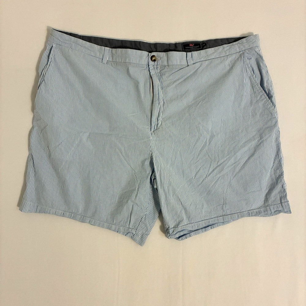 Vineyard Vines Seersucker Shorts Mens Size 52B Big Striped Preppy Golf‎ Nautical